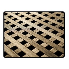 Texture Wood Flooring Brown Macro Double Sided Fleece Blanket (small)  by Nexatart