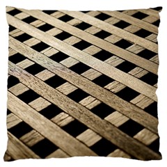 Texture Wood Flooring Brown Macro Large Flano Cushion Case (one Side) by Nexatart