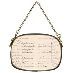 German French Lecture Writing Chain Purses (one Side)  by Nexatart