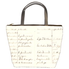 German French Lecture Writing Bucket Bags