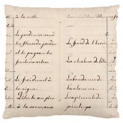 German French Lecture Writing Standard Flano Cushion Case (one Side) by Nexatart