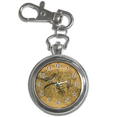 Birds Figure Old Brown Key Chain Watches by Nexatart