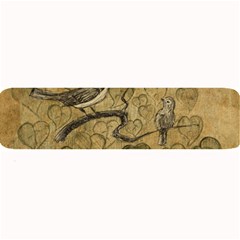 Birds Figure Old Brown Large Bar Mats by Nexatart