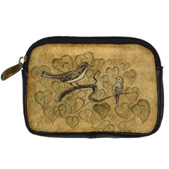 Birds Figure Old Brown Digital Camera Cases by Nexatart