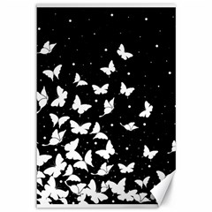 Butterfly Pattern Canvas 12  X 18   by Valentinaart