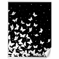 Butterfly Pattern Canvas 36  X 48   by Valentinaart