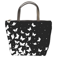 Butterfly Pattern Bucket Bags by Valentinaart