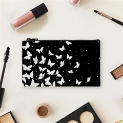 Butterfly Pattern Cosmetic Bag (small)  by Valentinaart