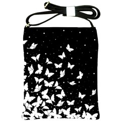 Butterfly Pattern Shoulder Sling Bags by Valentinaart