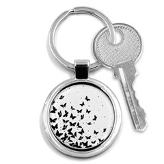 Butterfly Pattern Key Chains (round)  by Valentinaart