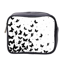 Butterfly Pattern Mini Toiletries Bag 2-side by Valentinaart