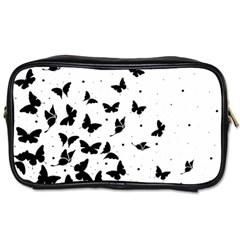 Butterfly Pattern Toiletries Bags by Valentinaart