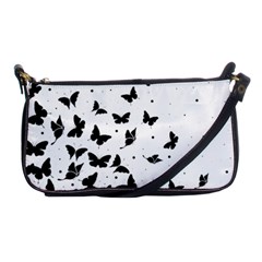 Butterfly Pattern Shoulder Clutch Bags by Valentinaart