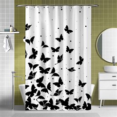 Butterfly Pattern Shower Curtain 48  X 72  (small)  by Valentinaart