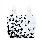 Butterfly pattern Full Print Recycle Bags (M)  Front