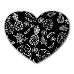 Tropical Pattern Heart Mousepads by Valentinaart