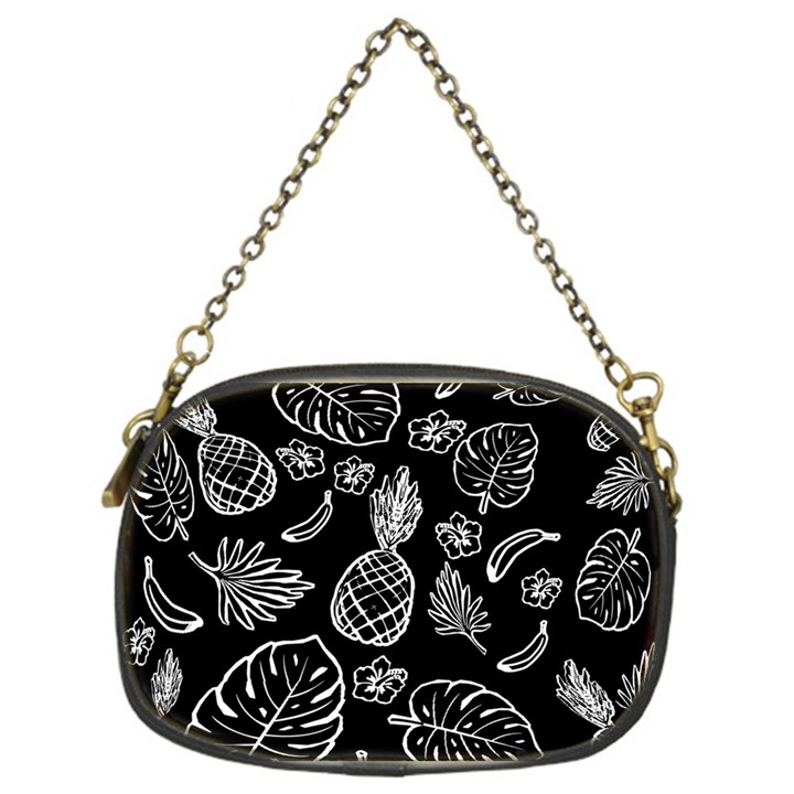 Tropical pattern Chain Purses (One Side) 