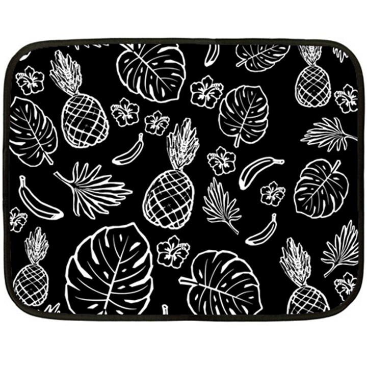 Tropical pattern Double Sided Fleece Blanket (Mini) 