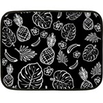 Tropical pattern Double Sided Fleece Blanket (Mini)  35 x27  Blanket Back