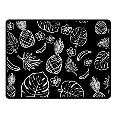 Tropical Pattern Fleece Blanket (small) by Valentinaart