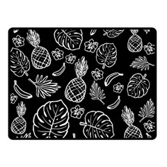 Tropical Pattern Double Sided Fleece Blanket (small)  by Valentinaart