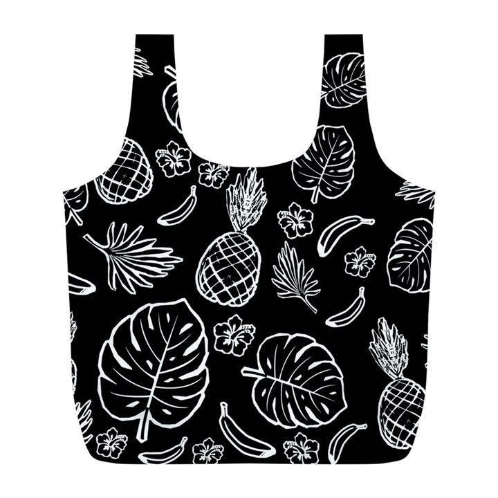 Tropical pattern Full Print Recycle Bags (L) 