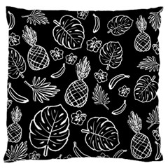 Tropical Pattern Large Flano Cushion Case (two Sides) by Valentinaart