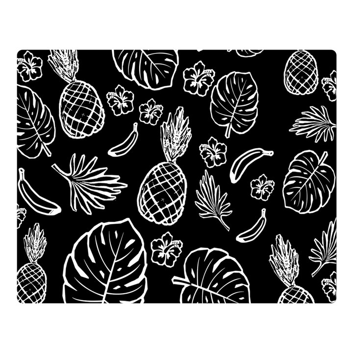 Tropical pattern Double Sided Flano Blanket (Large) 