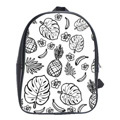 Tropical Pattern School Bags(large)  by Valentinaart