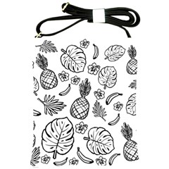 Tropical Pattern Shoulder Sling Bags by Valentinaart