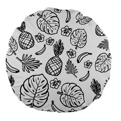 Tropical Pattern Large 18  Premium Round Cushions by Valentinaart