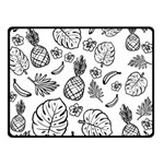 Tropical pattern Double Sided Fleece Blanket (Small)  45 x34  Blanket Front