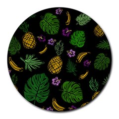 Tropical Pattern Round Mousepads by Valentinaart