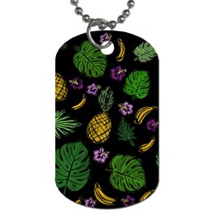 Tropical Pattern Dog Tag (one Side) by Valentinaart