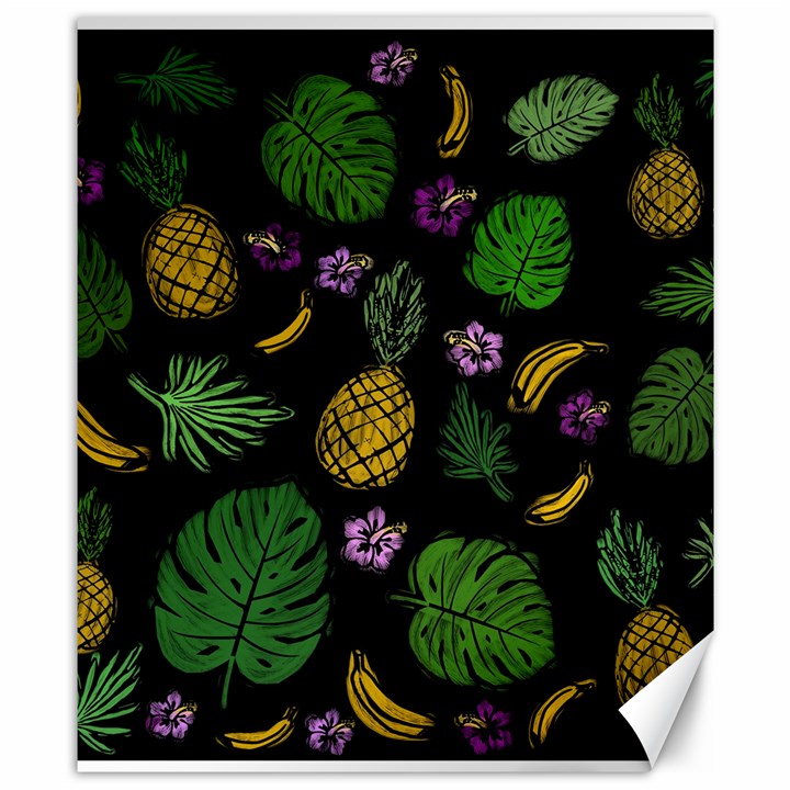 Tropical pattern Canvas 8  x 10 