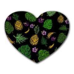 Tropical Pattern Heart Mousepads by Valentinaart