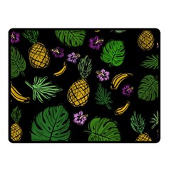 Tropical Pattern Fleece Blanket (small) by Valentinaart