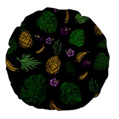 Tropical Pattern Large 18  Premium Round Cushions by Valentinaart