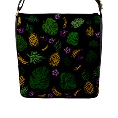 Tropical Pattern Flap Messenger Bag (l)  by Valentinaart