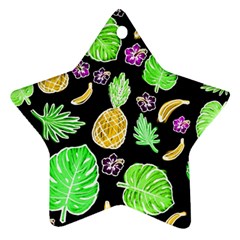 Tropical Pattern Star Ornament (two Sides) by Valentinaart