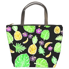 Tropical Pattern Bucket Bags by Valentinaart