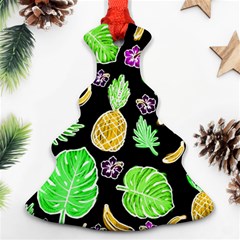 Tropical Pattern Christmas Tree Ornament (two Sides) by Valentinaart