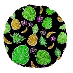 Tropical Pattern Large 18  Premium Round Cushions by Valentinaart