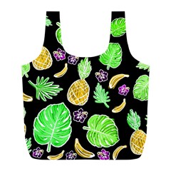 Tropical Pattern Full Print Recycle Bags (l)  by Valentinaart