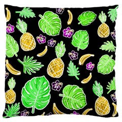 Tropical Pattern Large Flano Cushion Case (two Sides) by Valentinaart