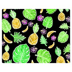 Tropical Pattern Double Sided Flano Blanket (medium)  by Valentinaart