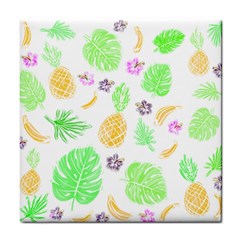 Tropical Pattern Tile Coasters by Valentinaart