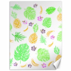 Tropical Pattern Canvas 36  X 48   by Valentinaart