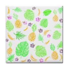 Tropical Pattern Face Towel by Valentinaart