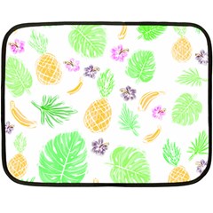 Tropical Pattern Double Sided Fleece Blanket (mini)  by Valentinaart